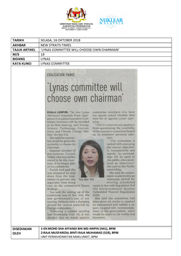 'Lynas Committee Will '