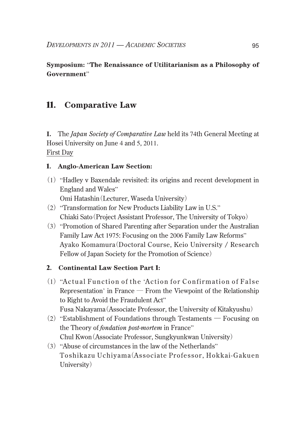 11. Comparative Law