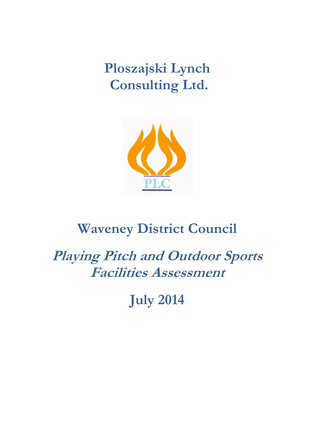 Playing Pitch and Outdoor Sports Facilities Assessment