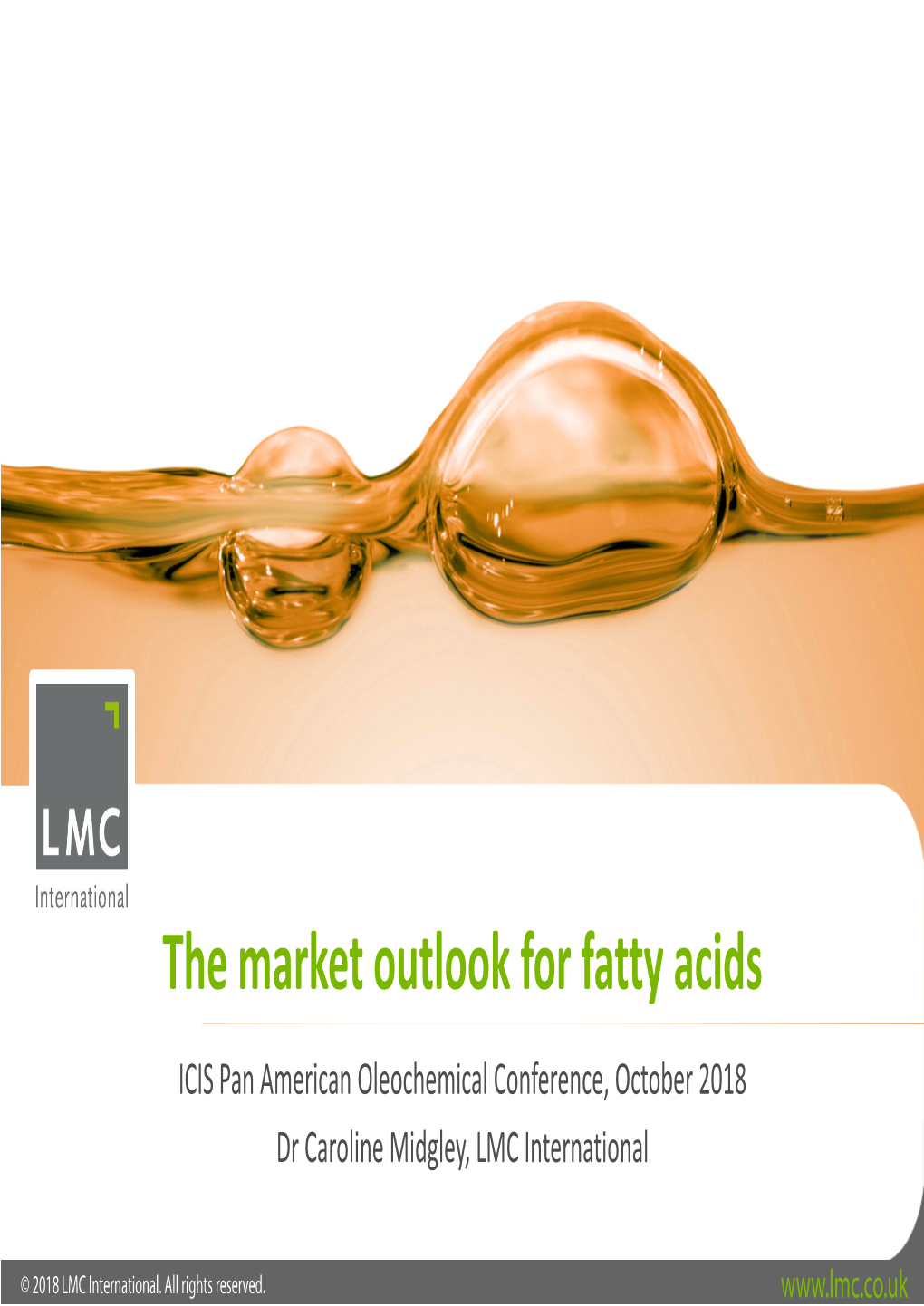 The Market Outlook for Fatty Acids