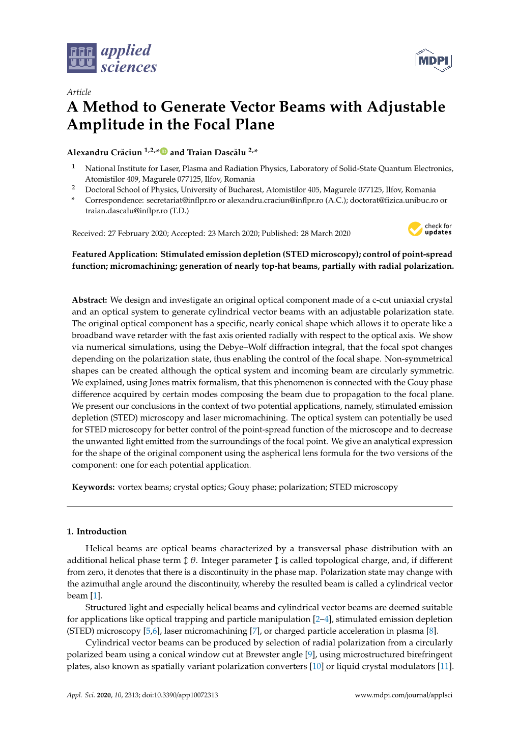 A Method to Generate Vector Beams with Adjustable Amplitude in the Focal Plane