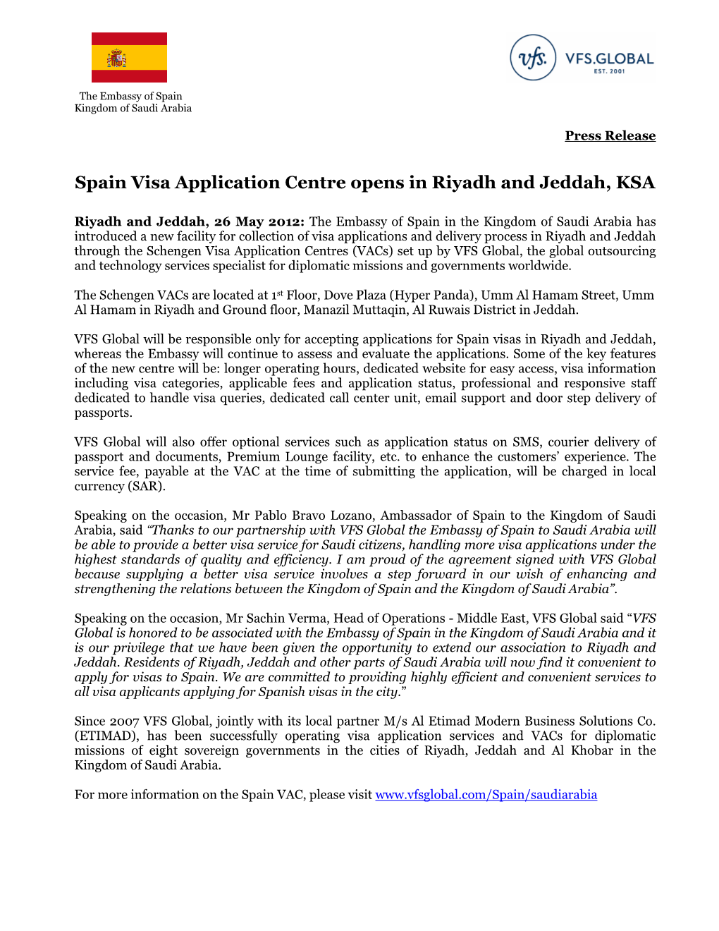 spain visit visa from jeddah