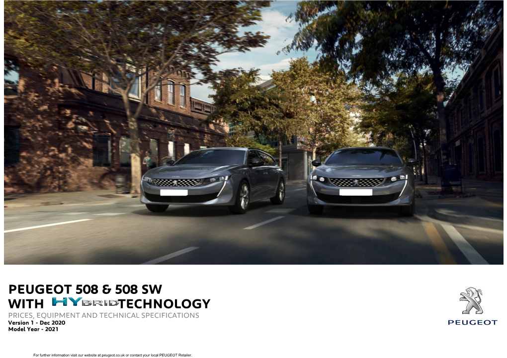 Peugeot 508 & 508 Sw with Technology