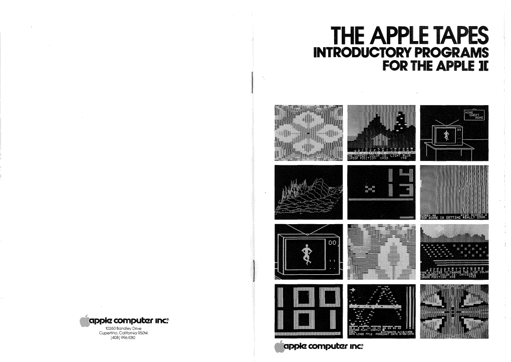 The Apple Tapes Introductory Programs for the Apple ][