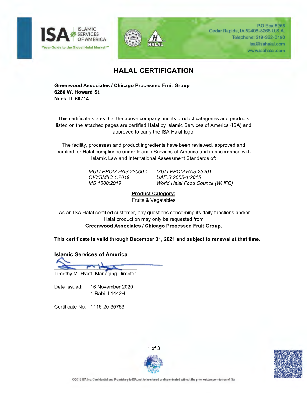 Halal Certification