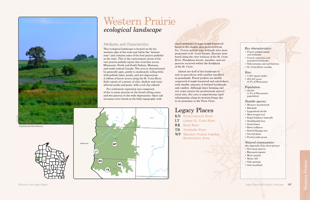 Western Prairie Ecological Landscape