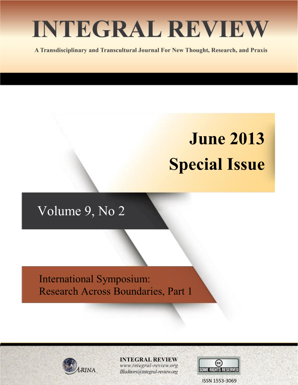 June 2013 Special Issue