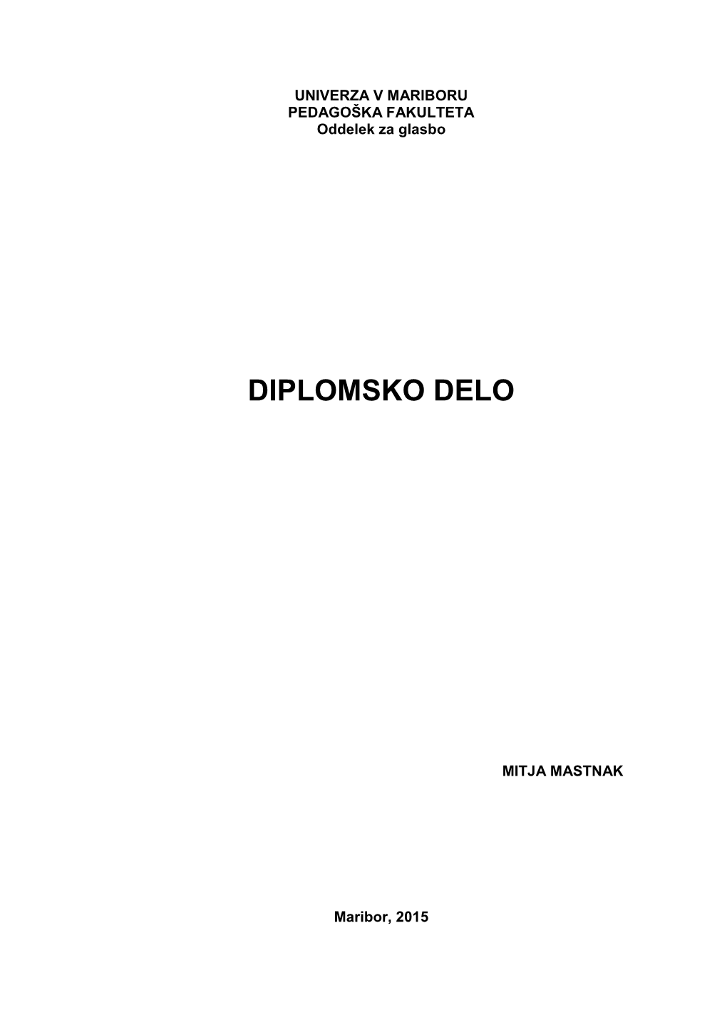 Diplomsko Delo