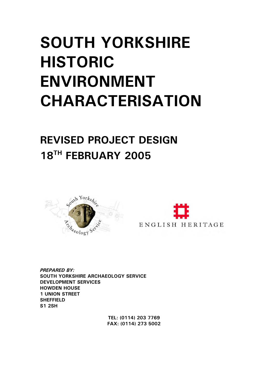 South Yorkshire Historic Environment Characterisation