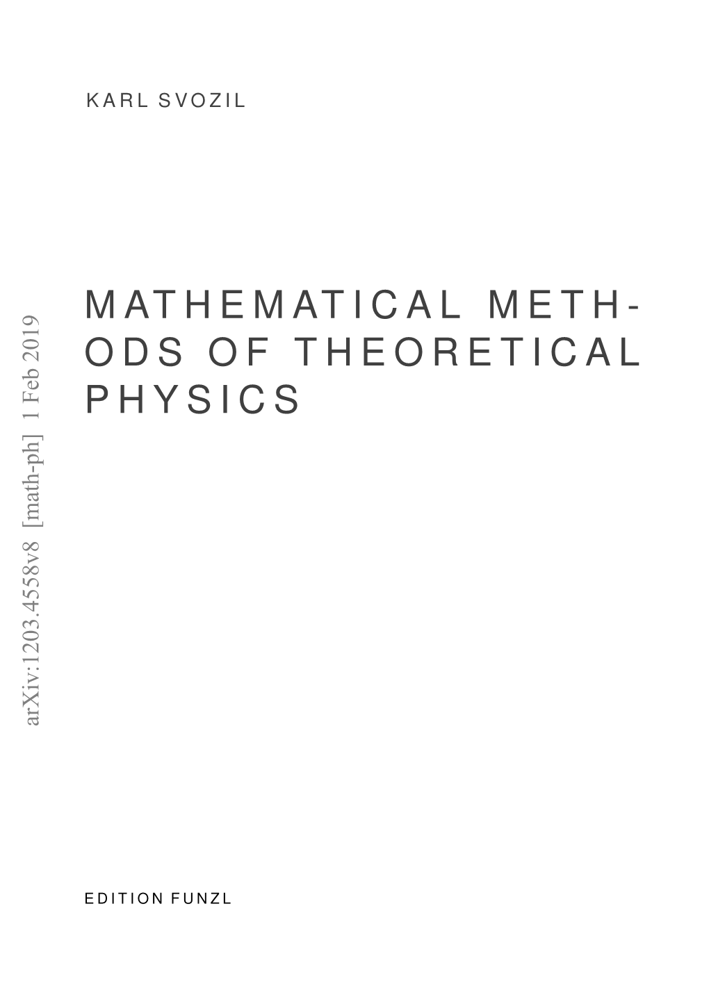 Mathematical Methods of Theoretical Physics V