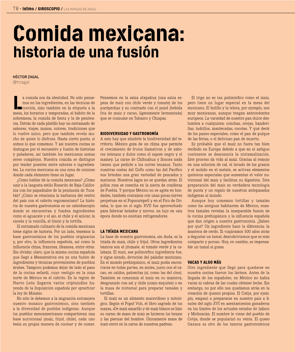 Comida Mexicana: Historia De Una Fusión