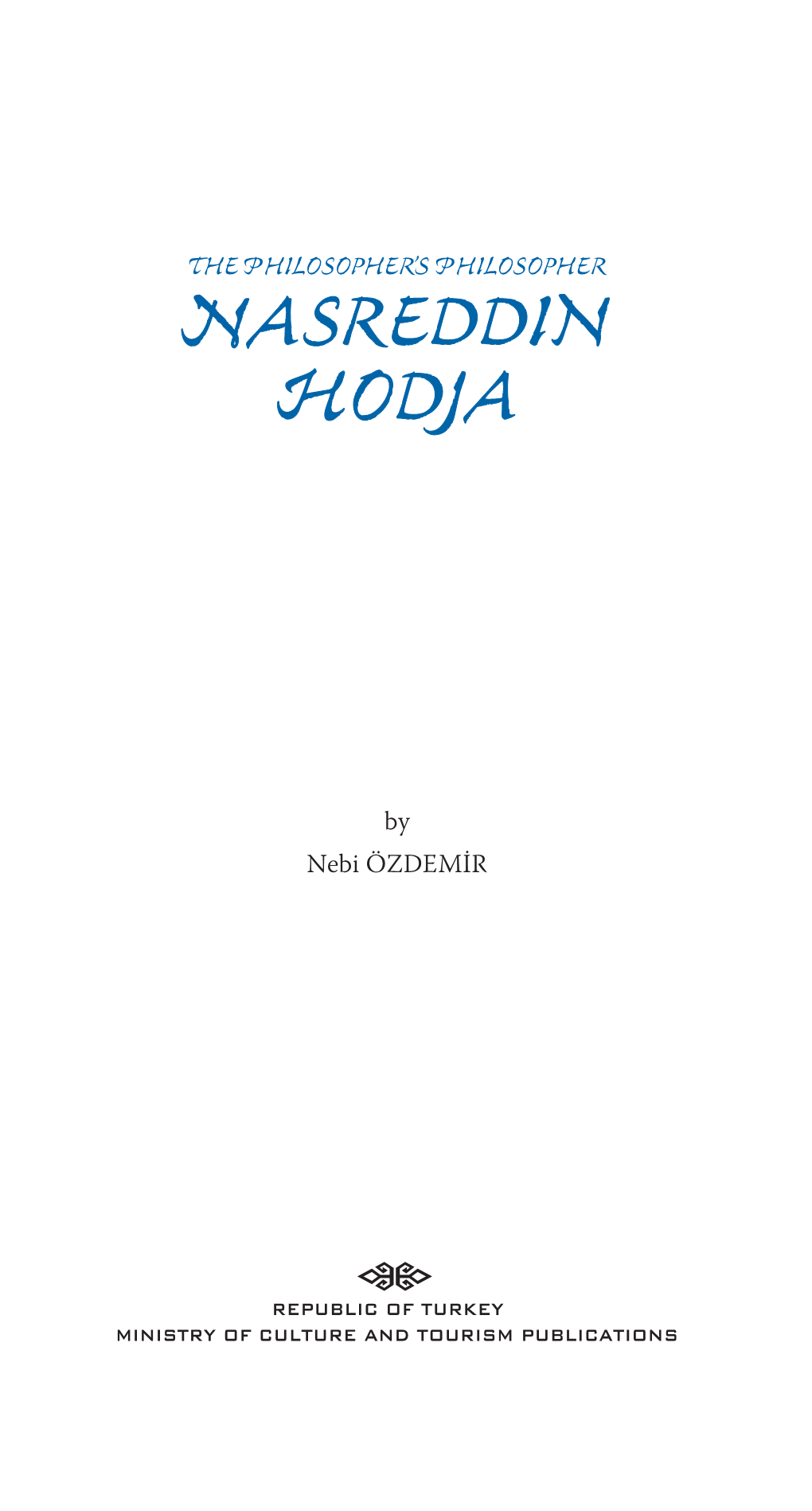 Nasreddin Hodja/ Nebi Özdemir; Trans: M