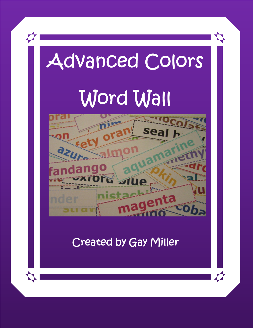 Advanced Colors Word Wall