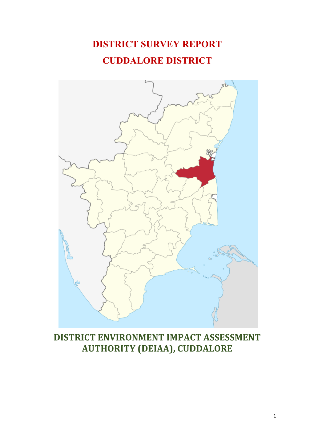 District Survey Report Cuddalore District District