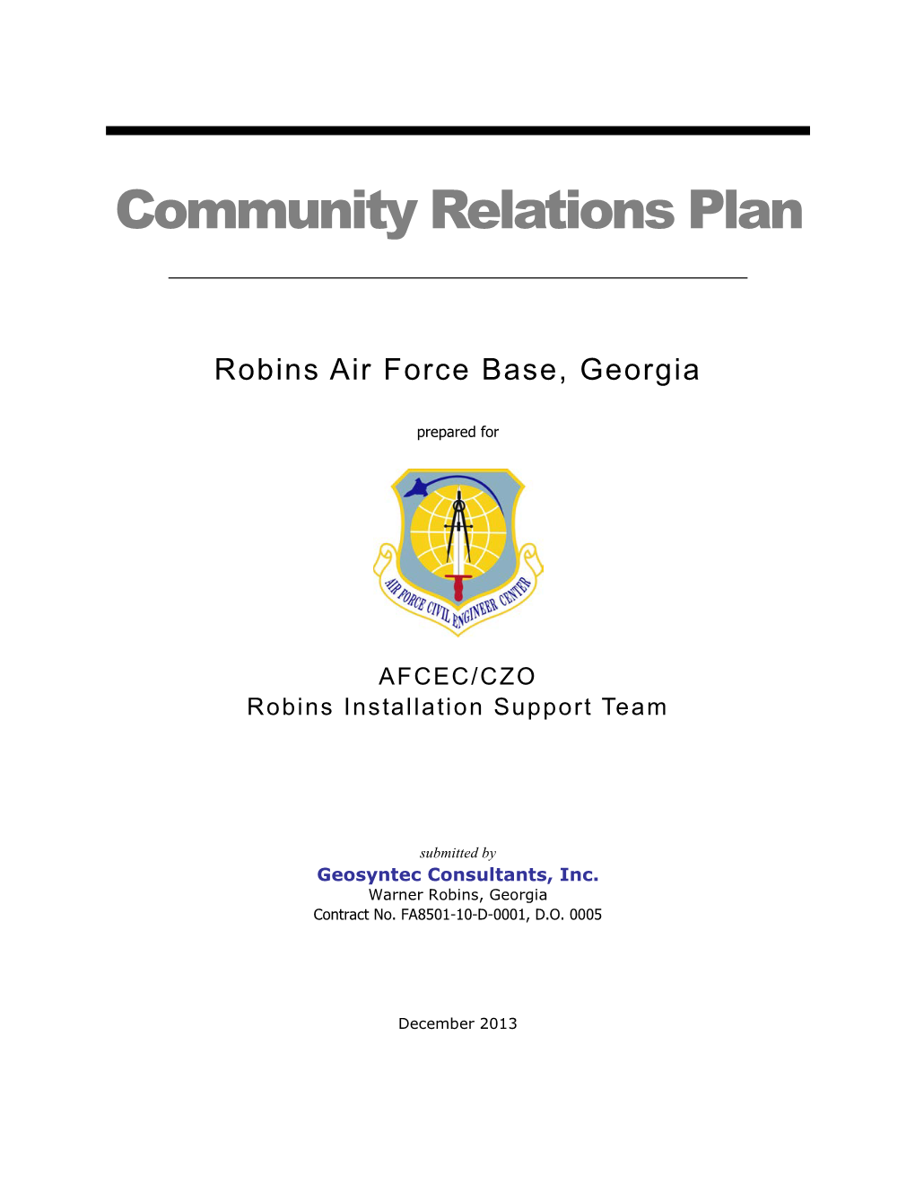 Community Relations Plan