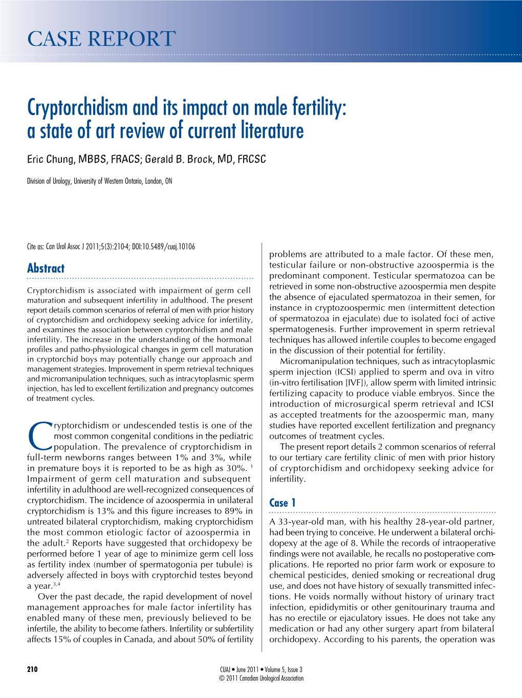 Cryptorchidism and Its Impact on Male Fertility: a State of Art Review of Current Literature