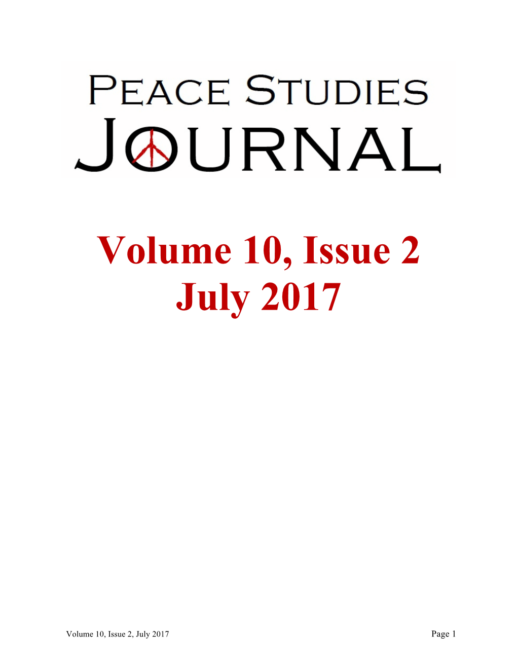PSJ Volume 10, Issue 2, July, 2017
