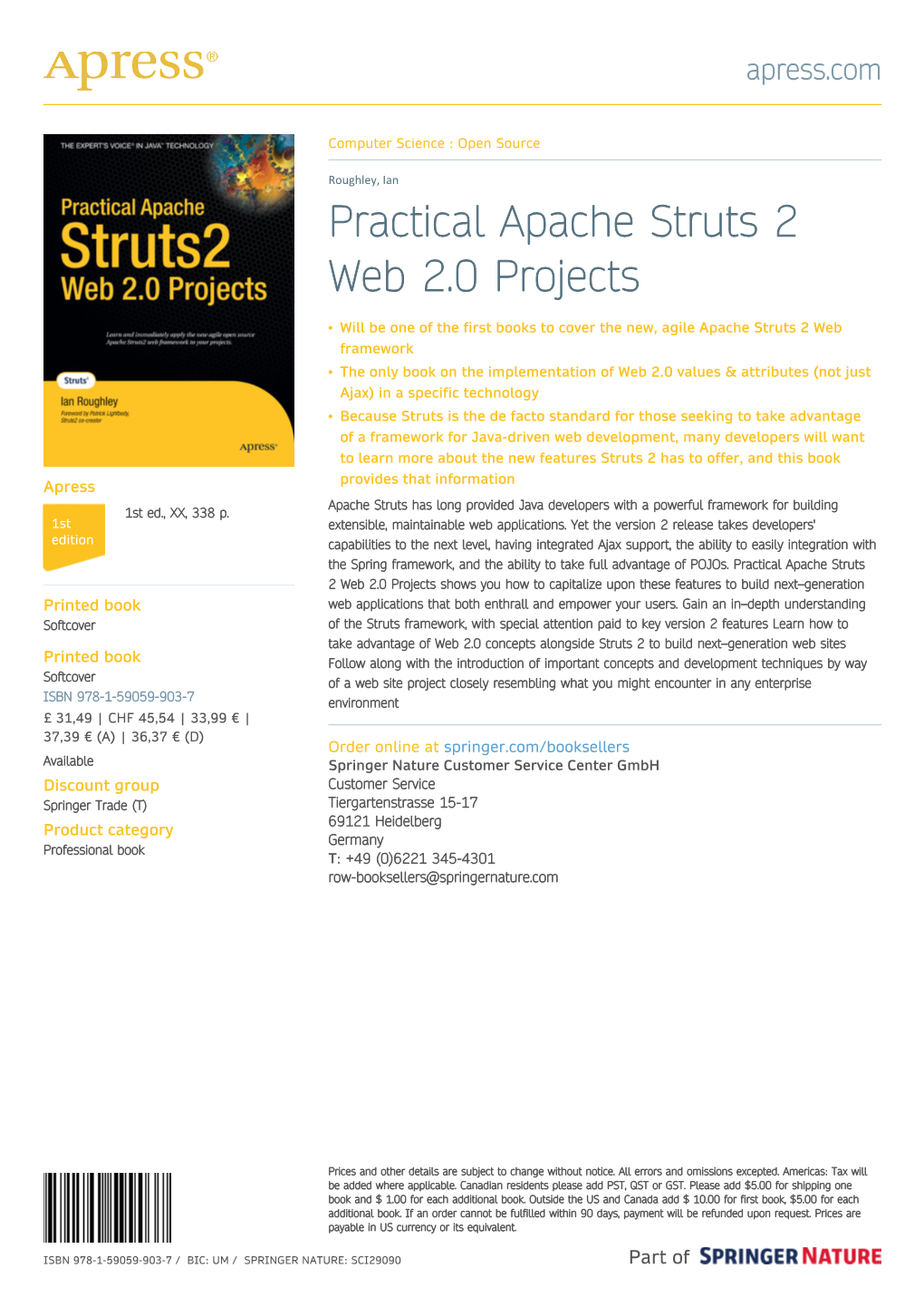 Practical Apache Struts 2 Web 2.0 Projects