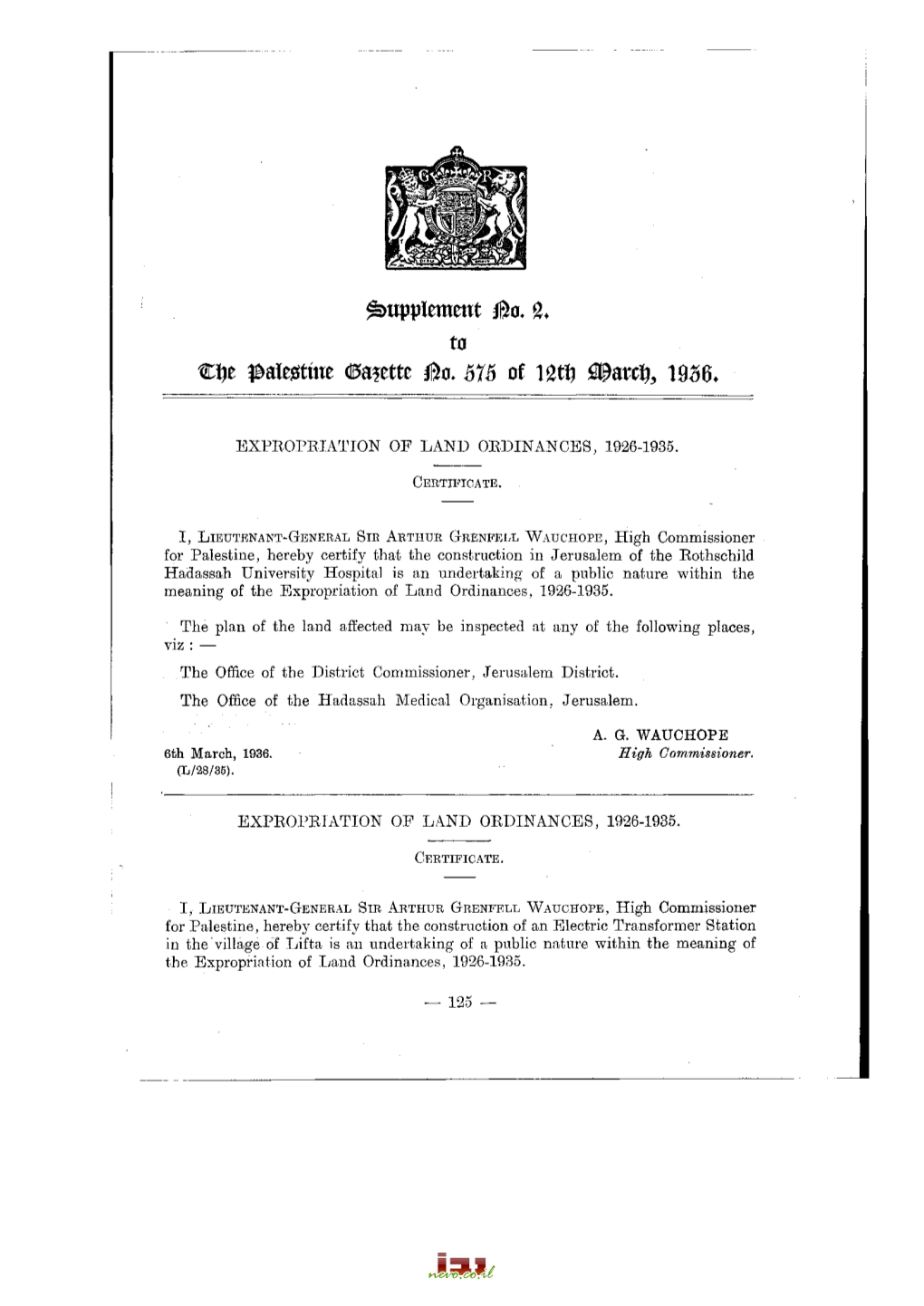 Supplement L5o. 2• to Cïje Îmestme «Ftrçette &O. 575 of 12Tft %M% 1956