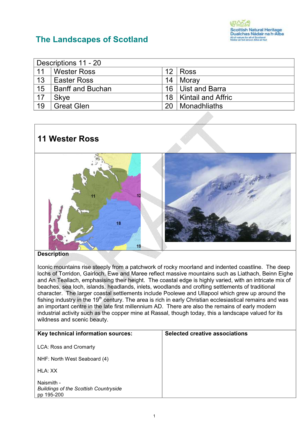 The Landscapes of Scotland 11 Wester Ross