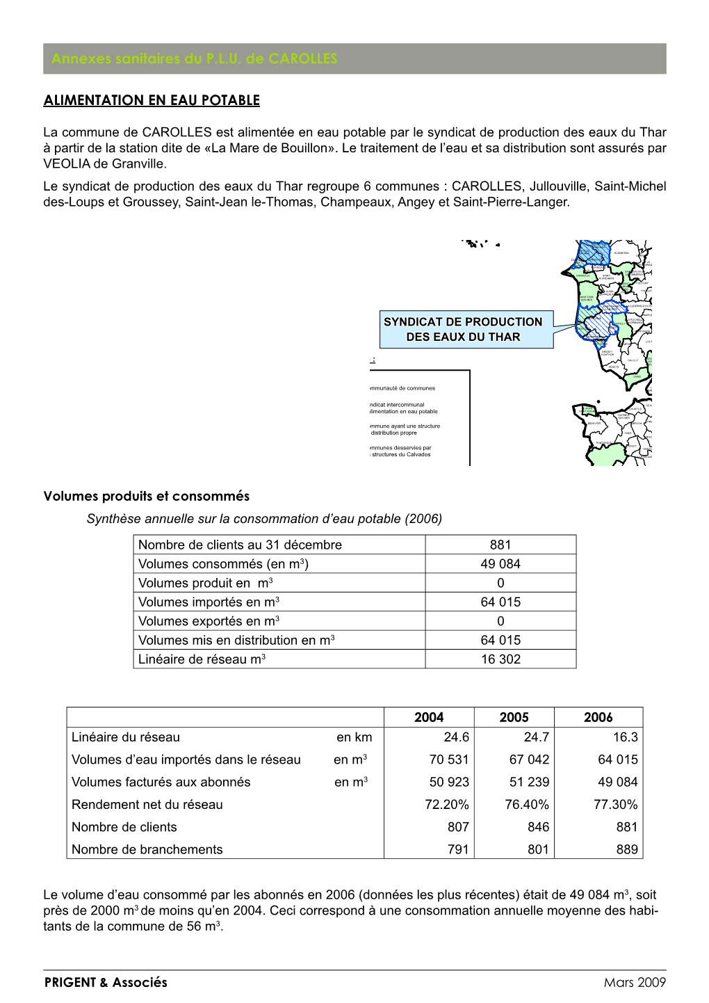 Annexes Sanitaires Du PLU De CAROLLES