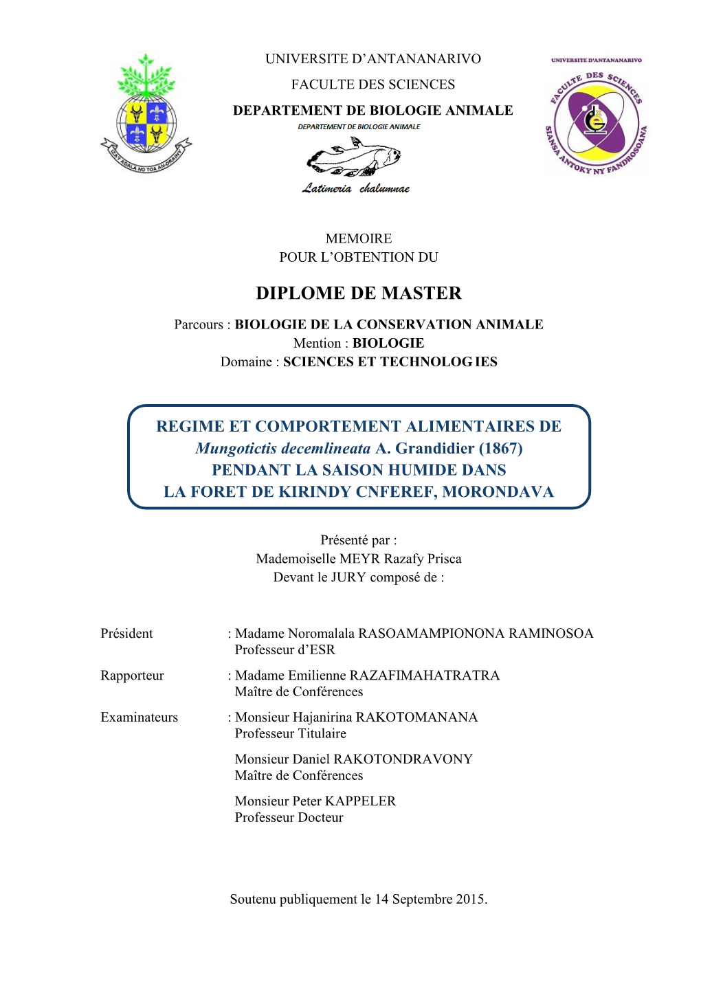 Diplome De Master