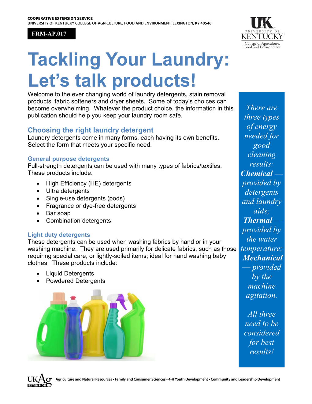 Tackling Your Laundry: Let’S Talk Products! Welcome to the Ever Changing World of Laundry Detergents, Stain Removal Products, Fabric Softeners and Dryer Sheets