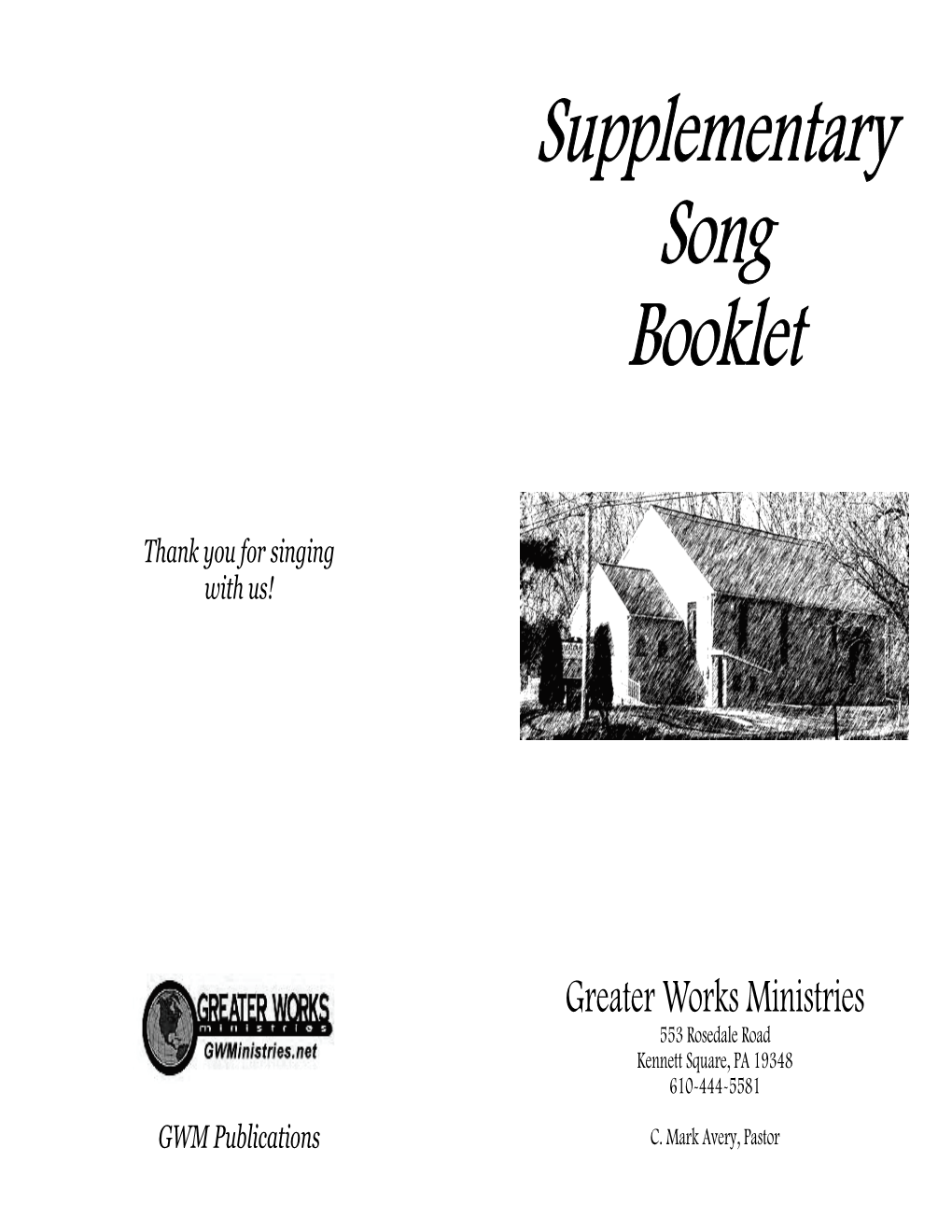 Supplementary Song Booklet