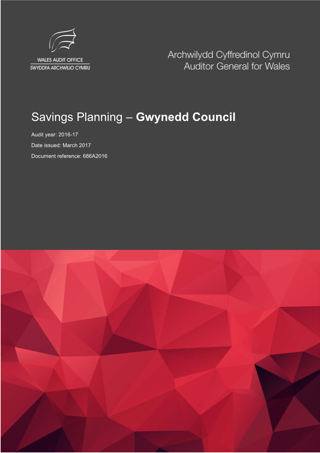 Savings Planning – Gwynedd Council