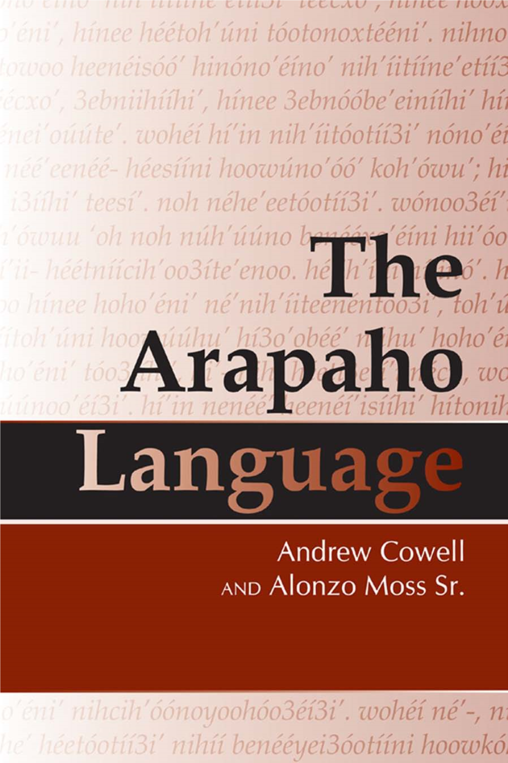 Arapaho Language (Cowell & Moss).Pdf