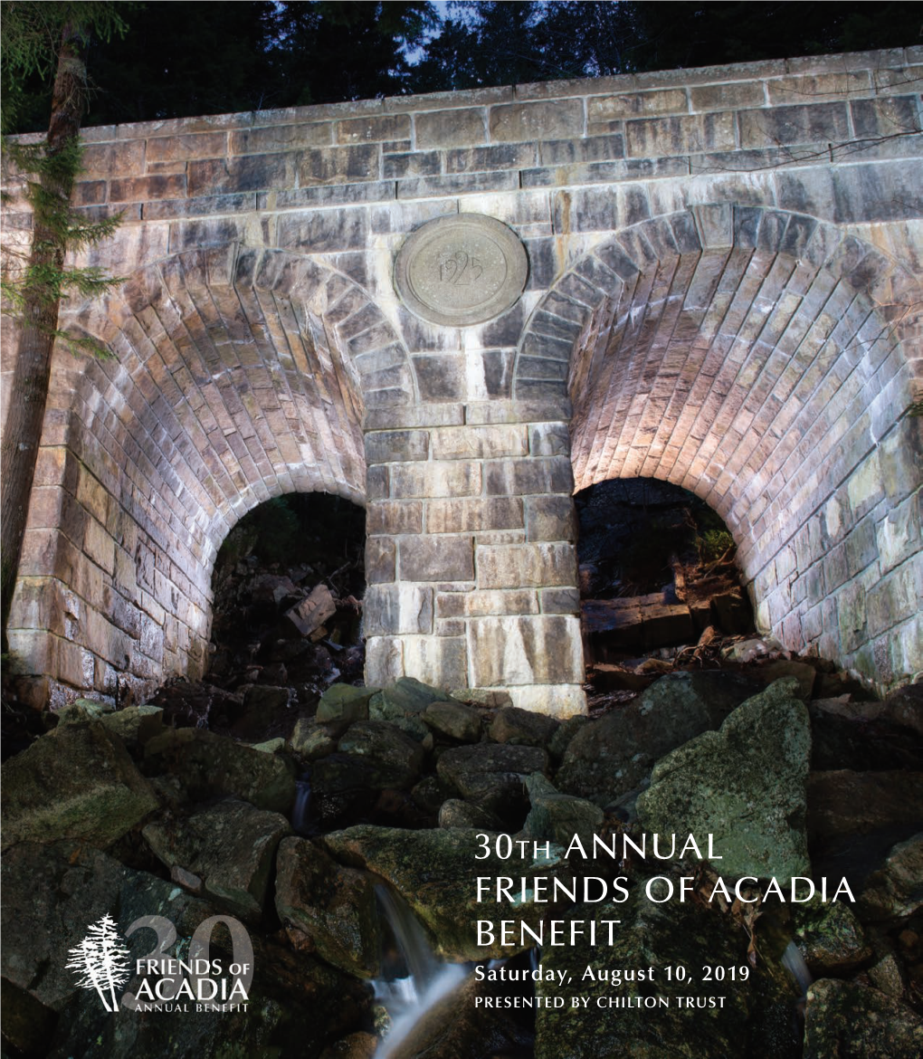 30Th Annual Friends of Acadia Benefit