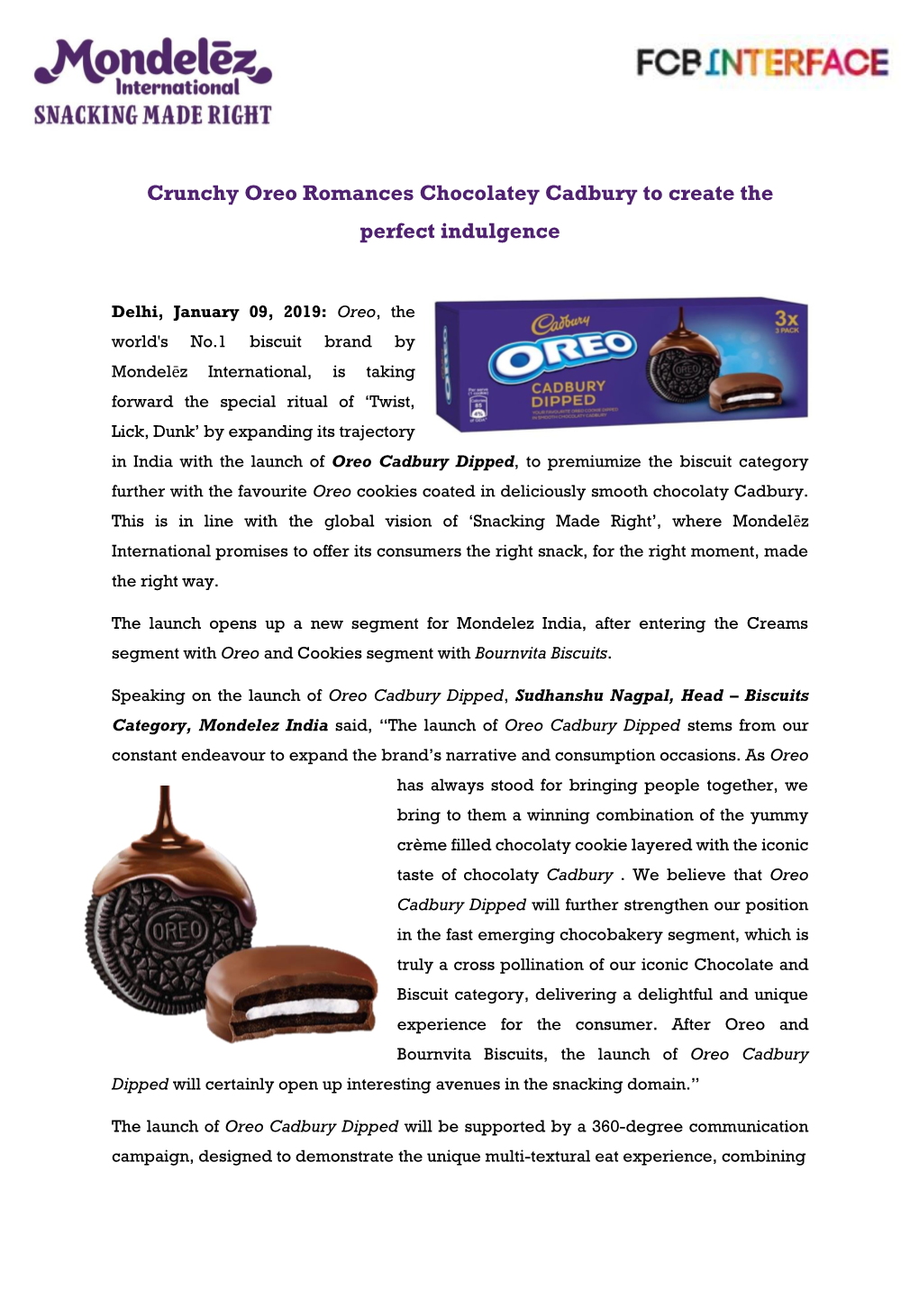 Crunchy Oreo Romances Chocolatey Cadbury to Create the Perfect Indulgence