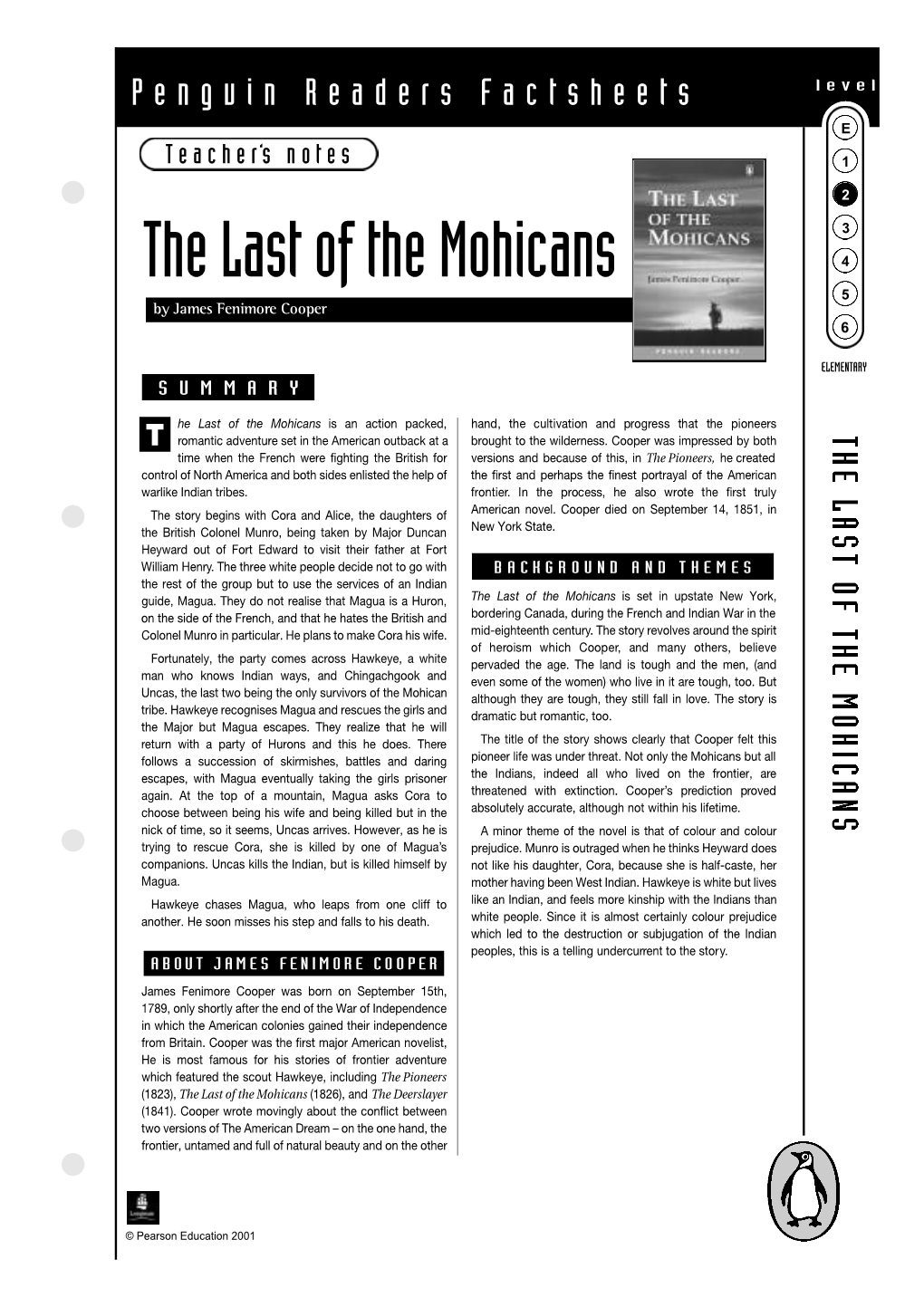 The Last of the Mohicans 4 5 by James Fenimore Cooper 6