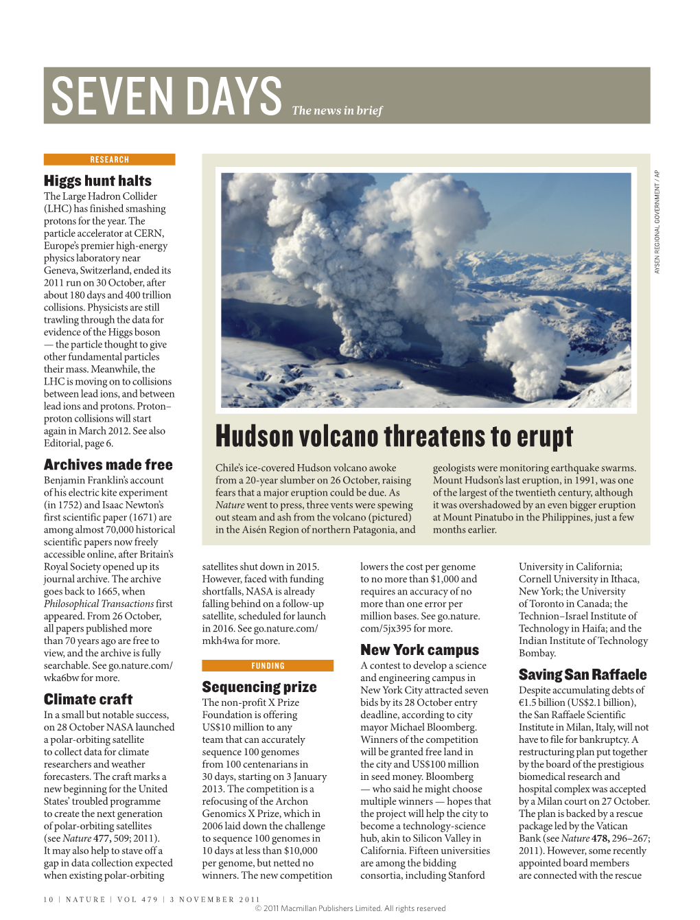 Hudson Volcano Threatens to Erupt