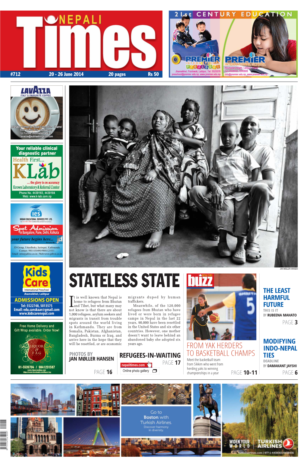 712 20 - 26 June 2014 20 Pages Rs 50