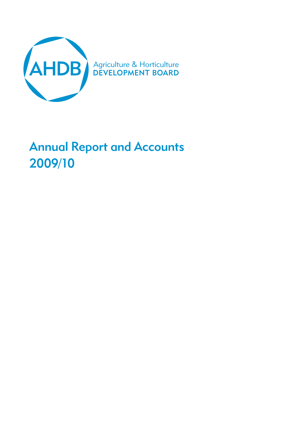 Annual Report and Accounts 2009/10