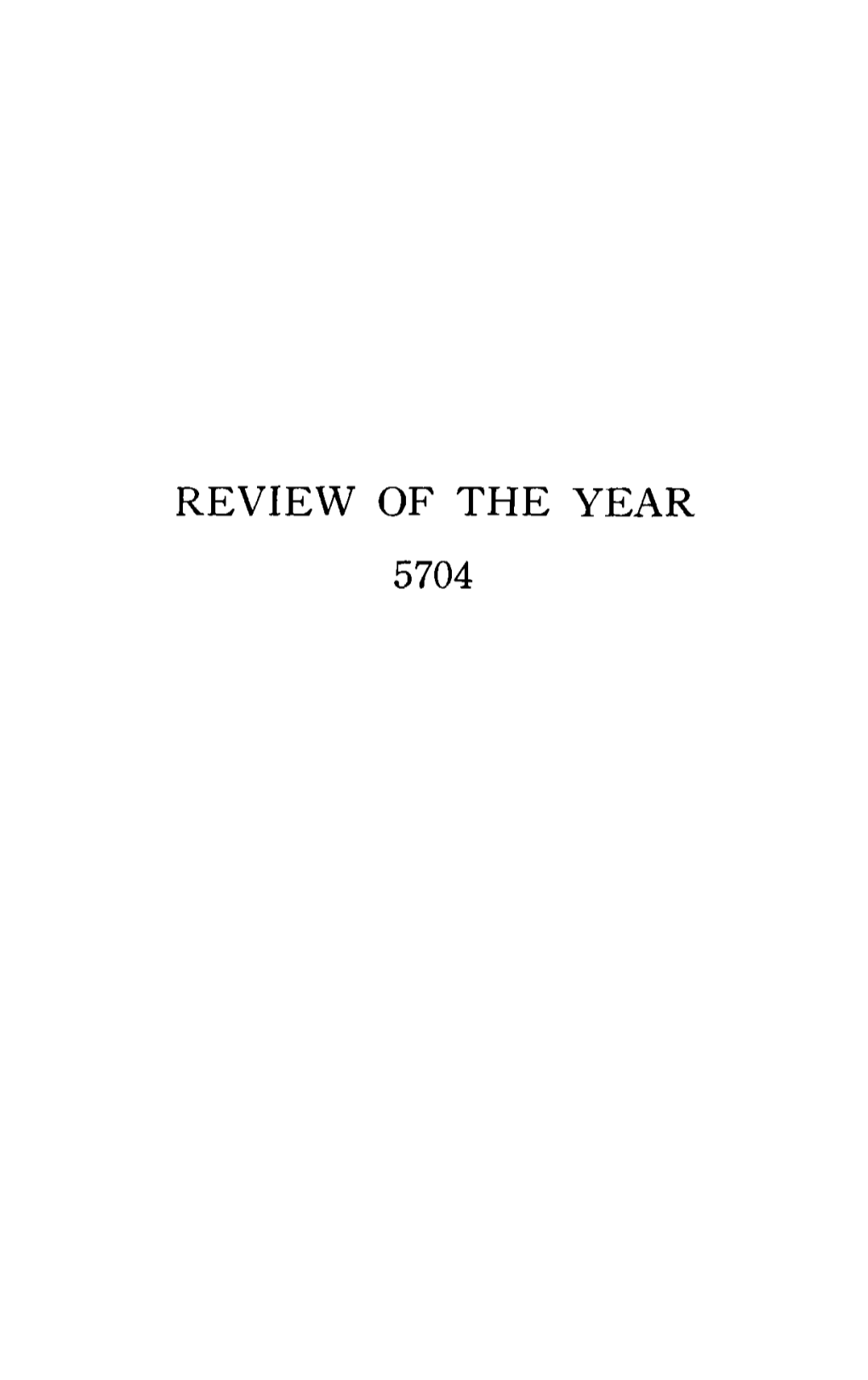 Review of the Year 5704 Review of the Year 6704