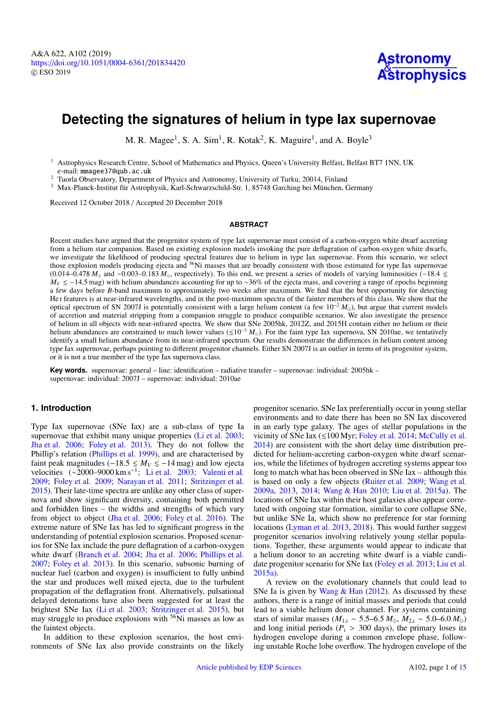 Detecting the Signatures of Helium in Type Iax Supernovae M