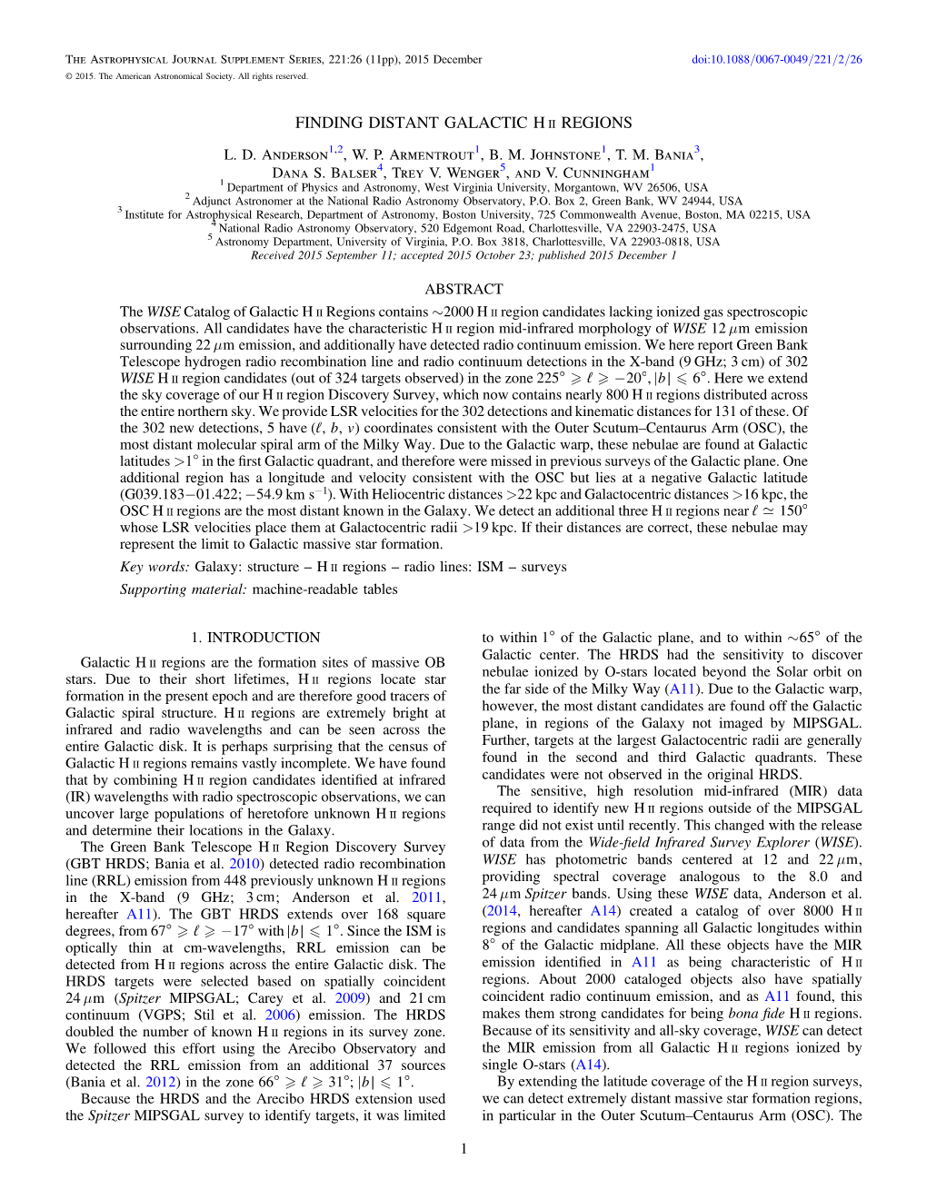 Finding Distant Galactic H Ii Regions L