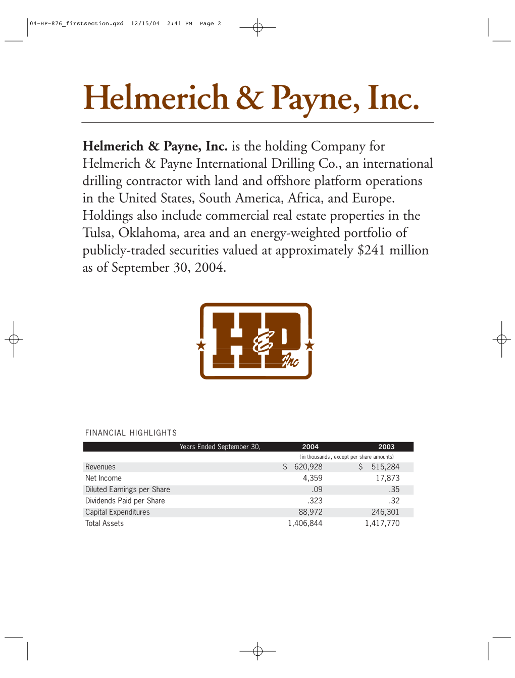 Helmerich & Payne, Inc