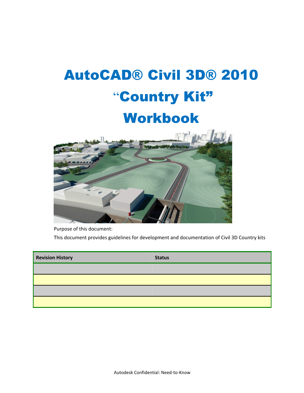 AUTODESK, INC. Country Kit Workbook