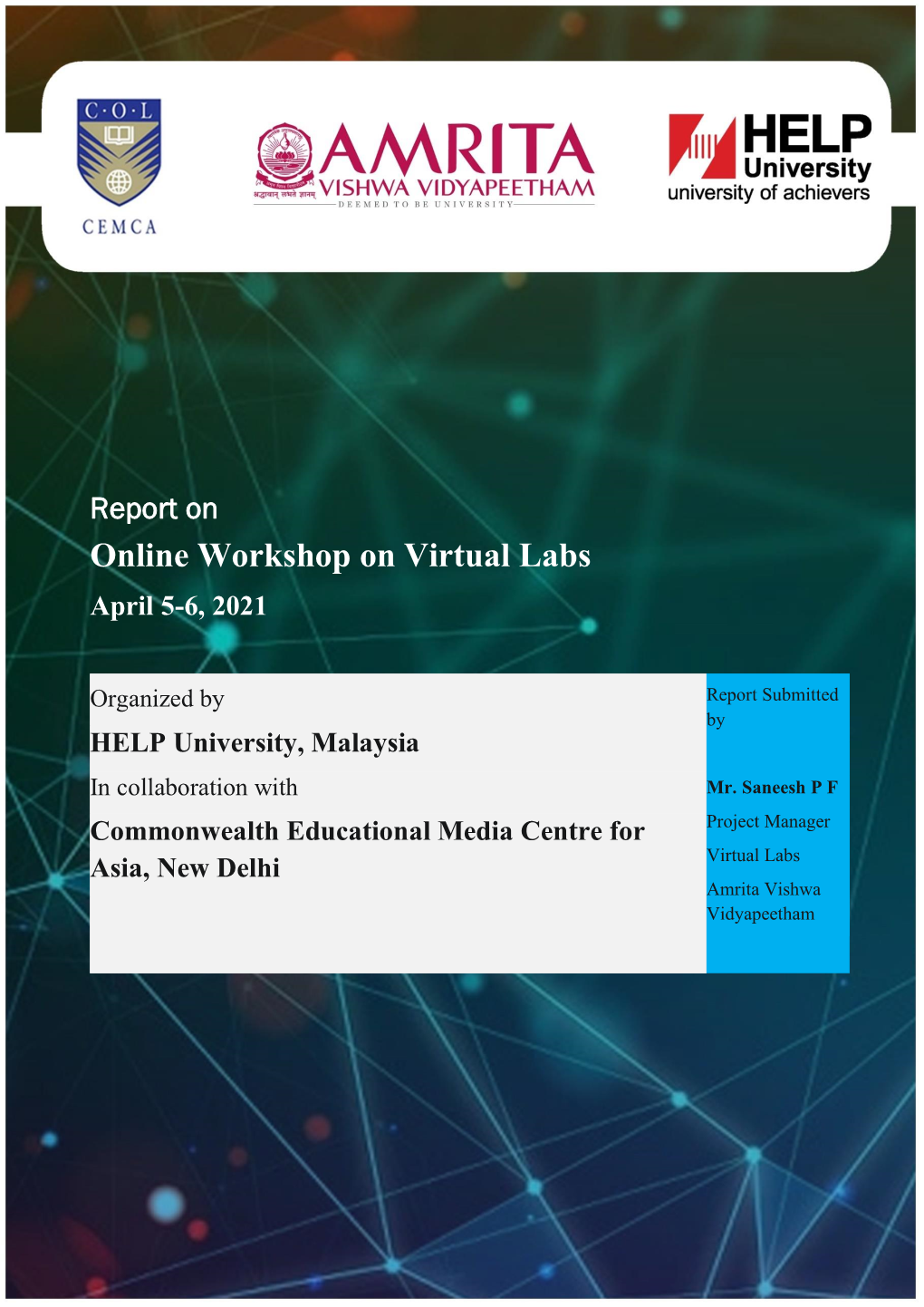 Online Workshop on Virtual Labs for Faculty of HELP University, Malaysia