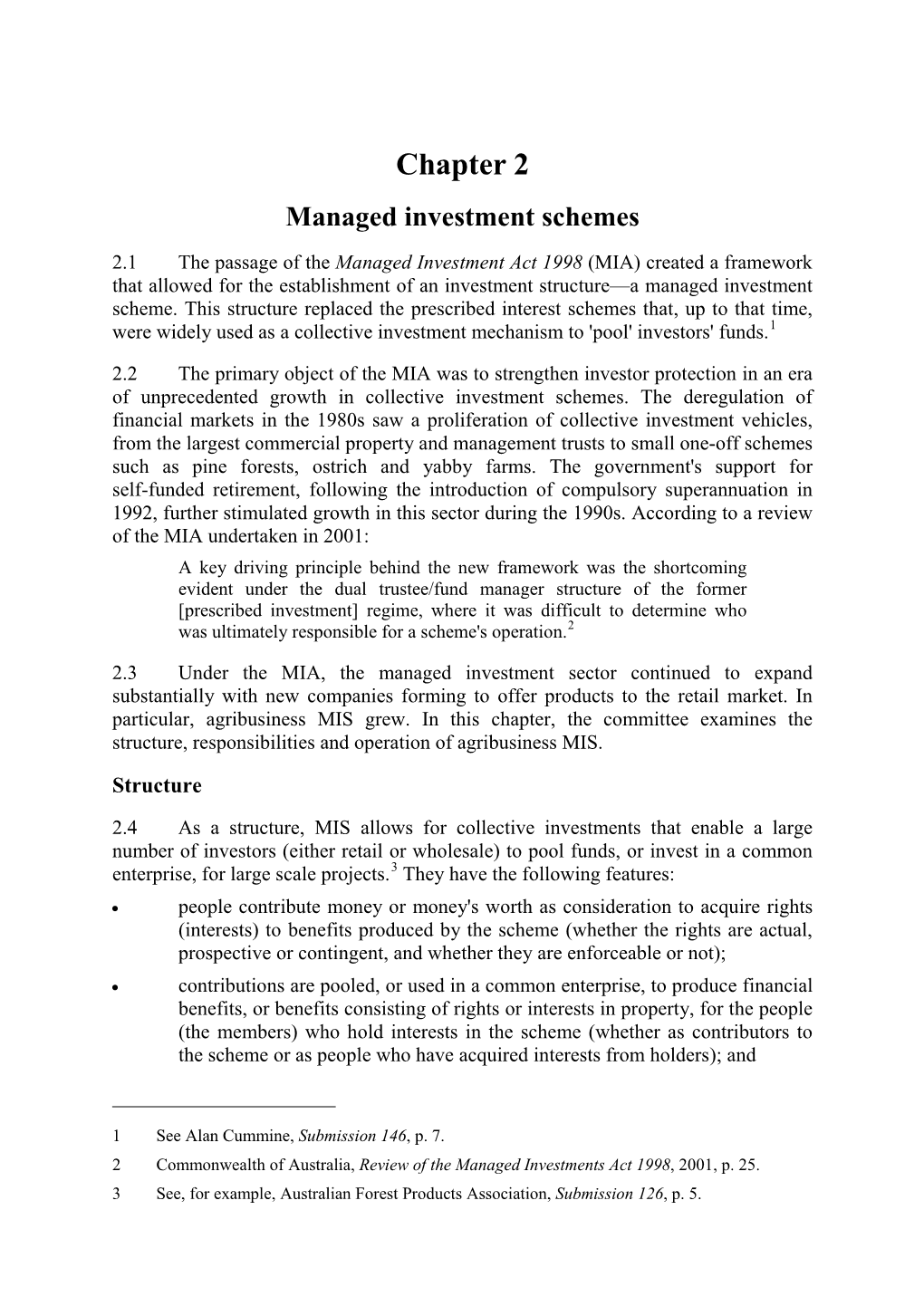 Agribusiness Managed Investment Schemes: Bitter Harvest