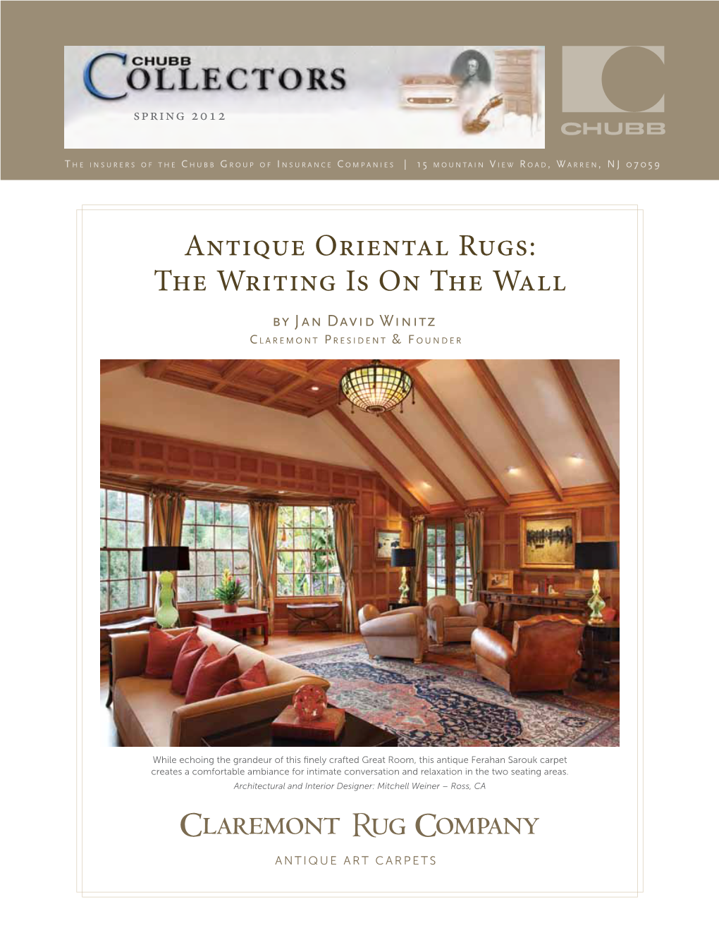 Antique Oriental Rugs: the Writing Is on the Wall