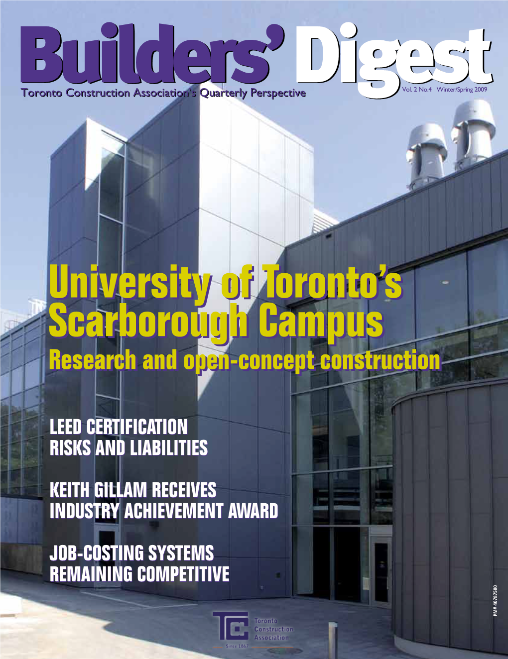 The Construction Institute of Canada Course: Blueprint Reading and Estimating Level 2 Tuesday, April 14 to June 9, 2009