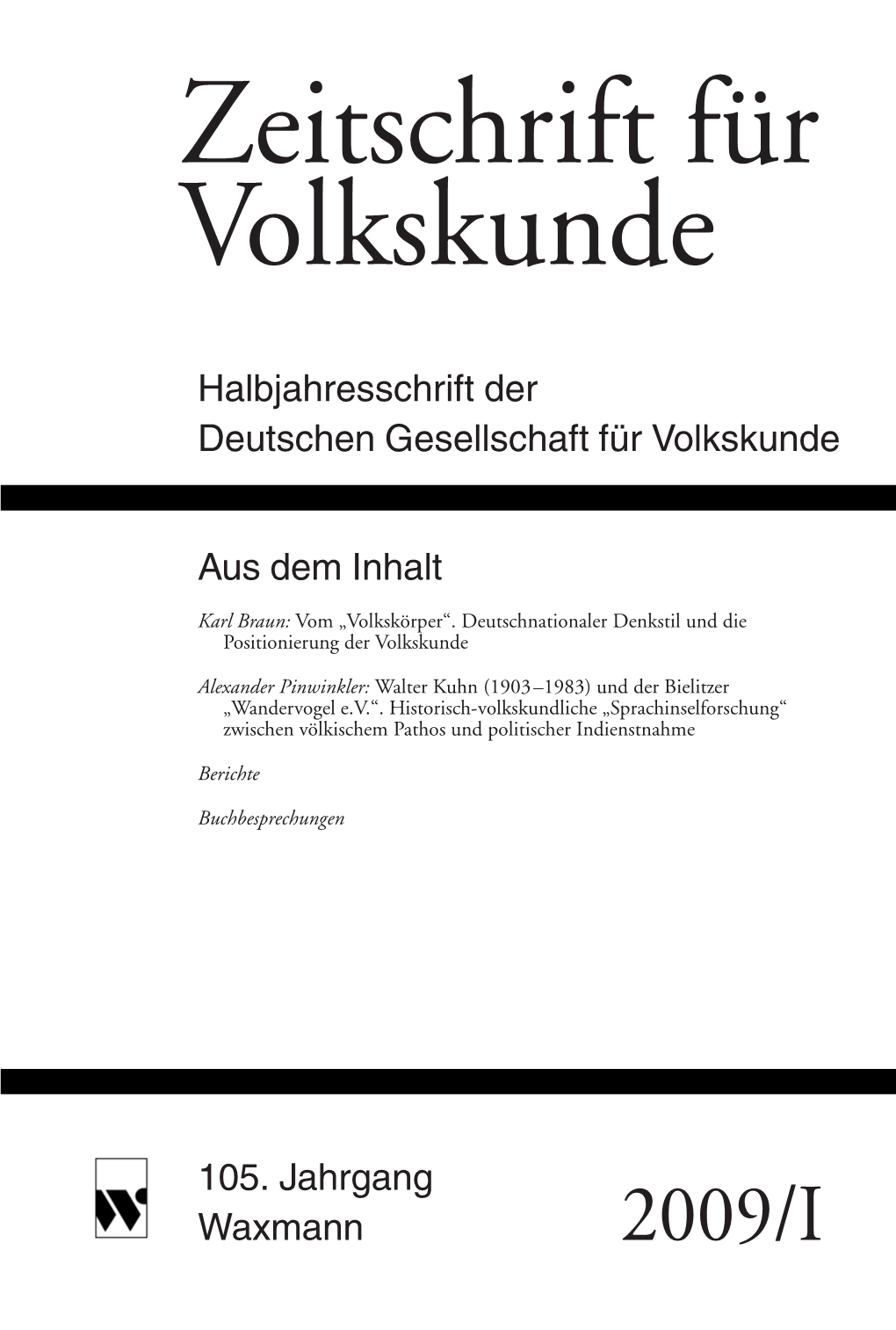 Zeitschrift Fįr Volkskunde