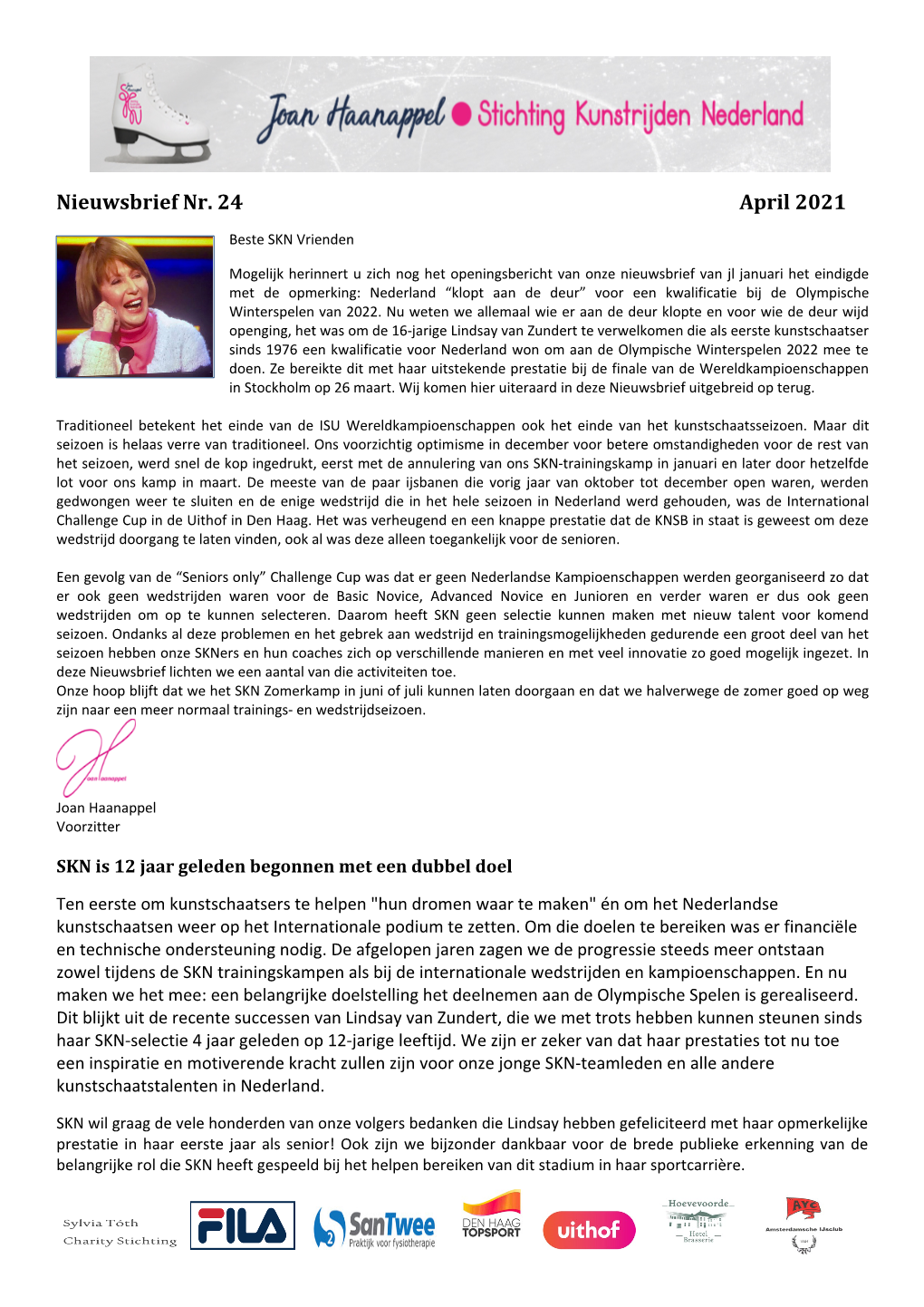 Nieuwsbrief Nr. 24 April 2021