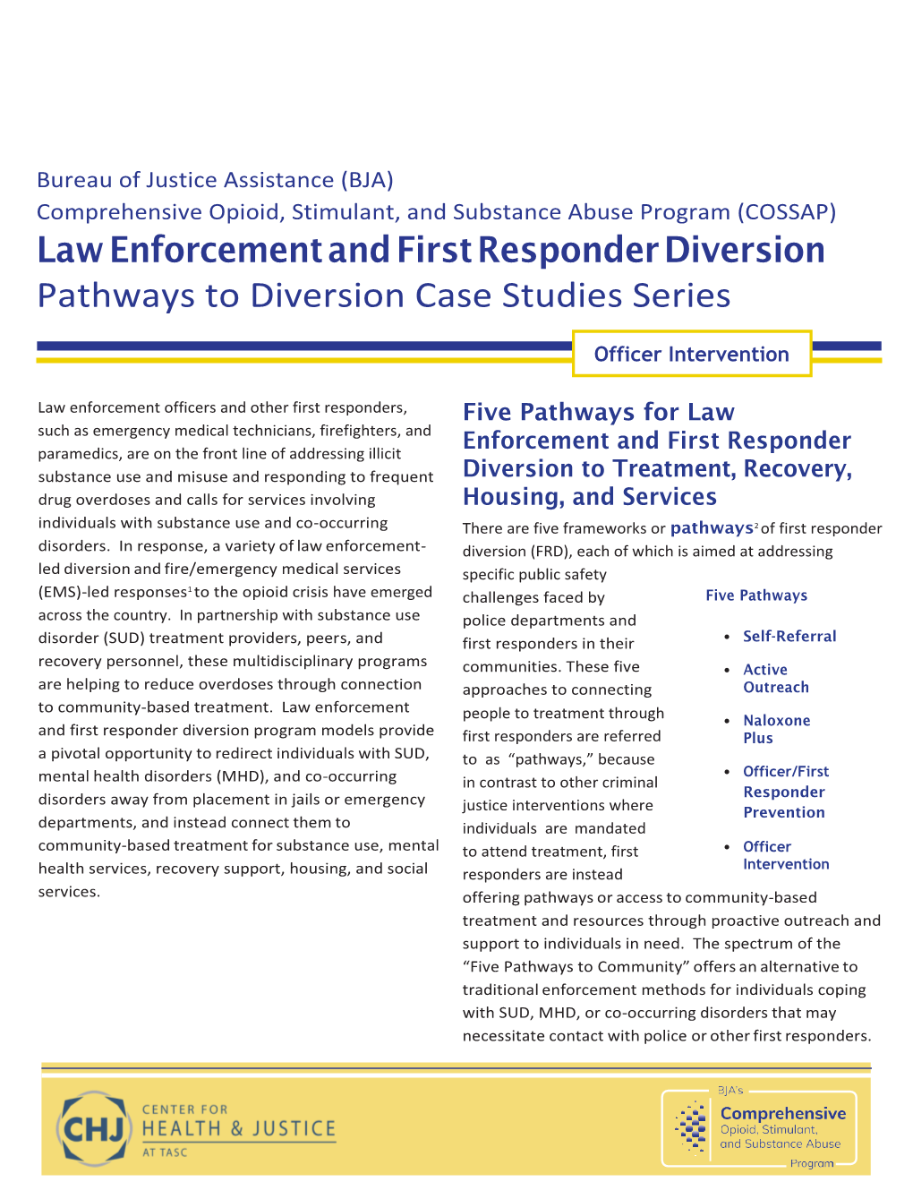 Pathways to Diversion Case Studies Series: Officer Intervention