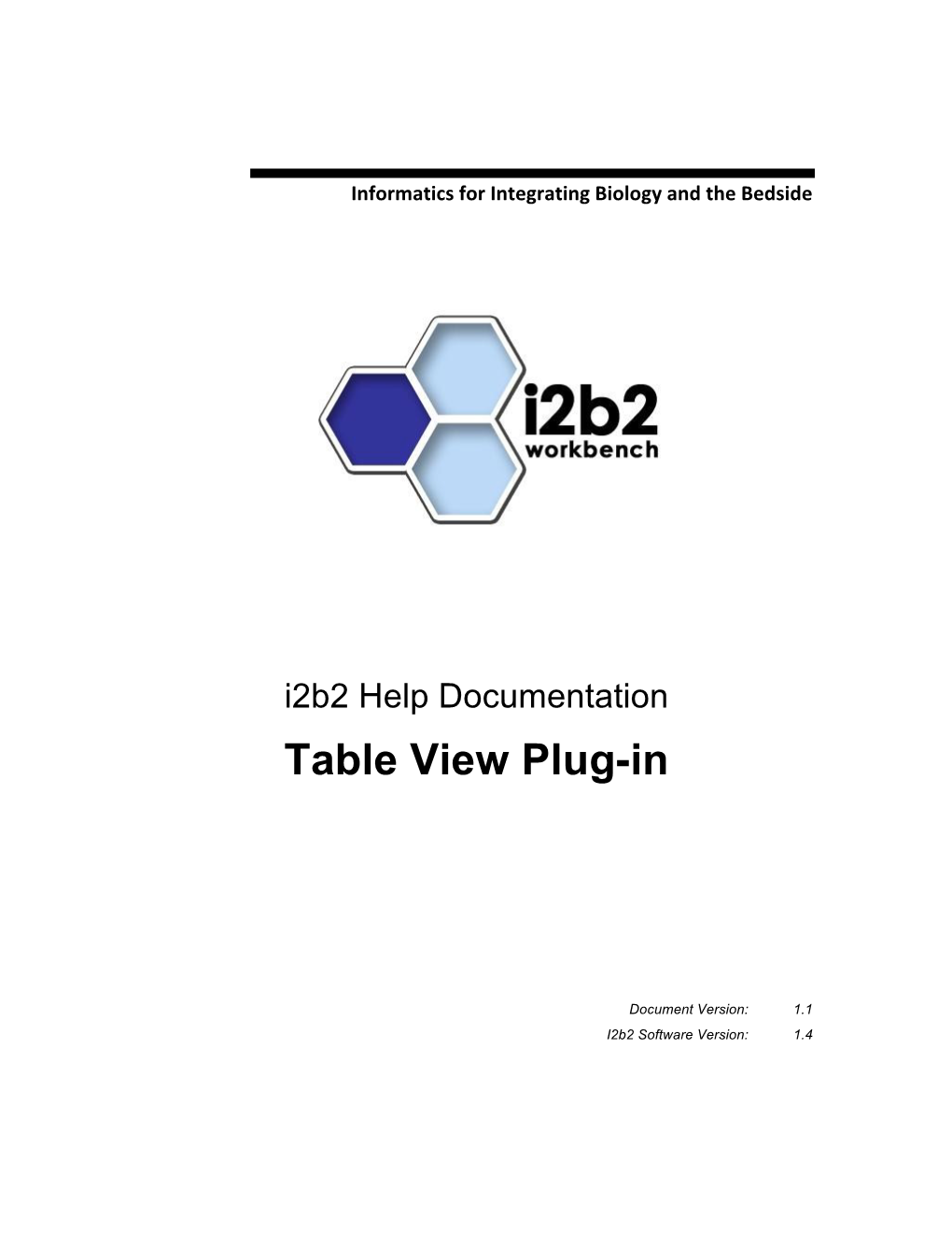 Table View Plug-In Help Guide