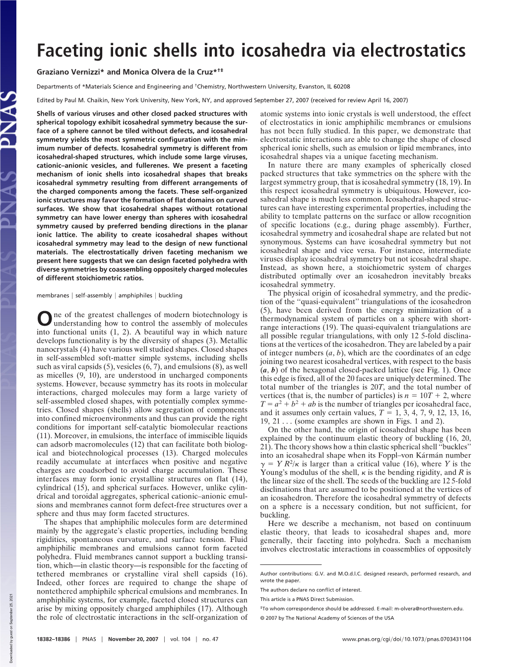 Faceting Ionic Shells Into Icosahedra Via Electrostatics